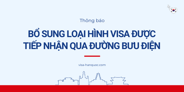 Bổ sung loại hình visa được tiếp nhận qua đường bưu điện