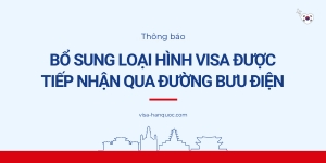Thông Báo Bổ Sung Loại Hình Visa Được Tiếp Nhận Qua Đường Bưu Điện